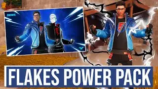 NEW FLAKES POWER FORTNITE ICON BUNDLE! Full Gameplay & Review!