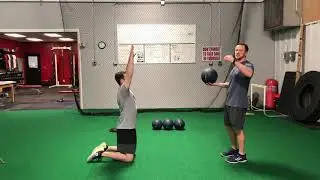 Tinsleyperformance.com Med Ball Kneeling Overhead Catch + Slam