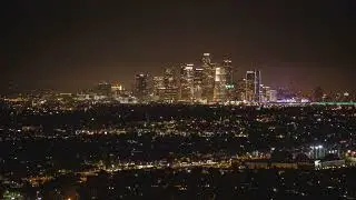 Los Angeles Night Skyline   Timelapse 4k