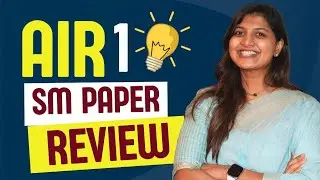 AIR 1 - SM Paper Review - CA Inter Jan 26 Exams (Sep 25 Result Paper)