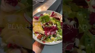 Pear and feta cheese salad !