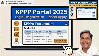 KPPP Portal 2025 | Login, Registration & Tender Apply Full Guide | Step-by-Step Tutorial