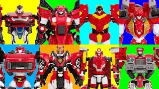 MiniForce SuperDino PentaBot Tobot HelloCarBot Red Eight Mechas TransFormation
