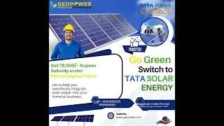 Top Roof Top Solar Company Delhi NCR - TATA Solar Channel Partner  #tatasolar #solarpanels #geosolar