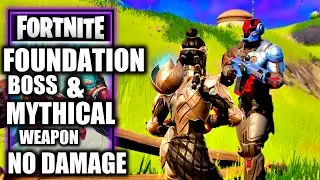 Defeat The Foundation Boss Fight & Mythical Weapon - No Damage - Fortnite Chapter 3 Season 1 Quest