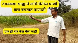 दगडाच्या साह्याने जमिनीतील पाणी कस बगतात पानाडि.विडिओ नक्की बगा. #farming #shorts #viral #jaltara 