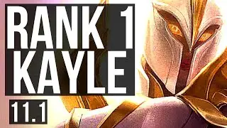 KAYLE vs WUKONG (TOP) | Rank 1 Kayle, 300+ games, Rank 29 | NA Master | v11.1