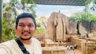 Avukana Buddha Statue and Kala Wewa අවුකන බුදු පිළිමය සහා කලා වැව
