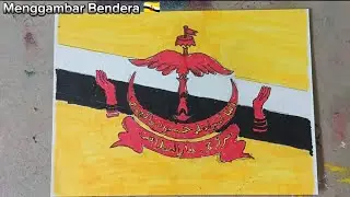 Menggambar Bendera Brunei Darussalam @ikhasa