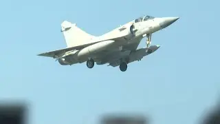 Taiwanese fighter jets take off from Hsinchu air base as China launches military drills | AFP