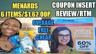 MENARDS COUPON HAUL 9/5/2020 6 ITEMS/$1.62 OOP FREE/CHEAP/OVERAGE/ WEEKLY COUPON INSERT REVIEW