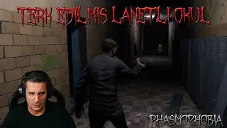 Terk edilmiş lanetli okulun i&ccedil;inde hayalet aramak * Kabus modu * Phasmophobia