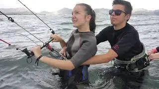 learning kitesurfing in Pollensa