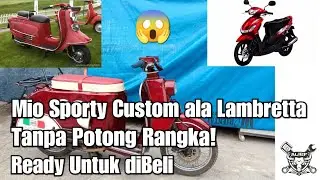 Yamaha Mio Sporty Modifikasi Custom Lambretta Fuji Rabbit || Full Review⁉️⁉️#custom #mio #lambretta