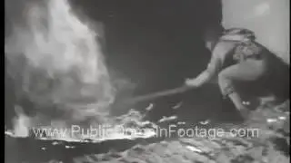 Storming the Beaches of Normandy D Day Archival Public Domain Stock Footage