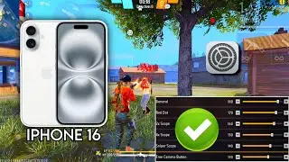 iPhone 16 free fire sensitivity setting ⚙️ | iPhone 16 free fire headshot setting ⚙️