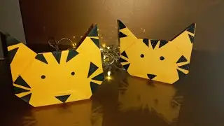 How to make tiger face? Paper toy