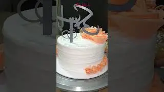 beautiful cake decorating with rose flowers & grass stamens.topping gold& silver pearl's.toppers🎂🍰🍥🧁