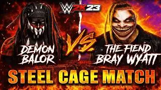 Demon Balor vs The Fiend Bray Wyatt &ndash; Steel Cage Match! | WWE 2K23 Gameplay | Nav Gaming Arena