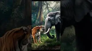 unbelievable Tiger-Elephant Hybrid Roams the Enchanted Forest!