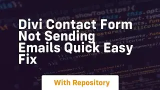 Divi contact form not sending emails quick easy fix