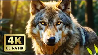 Animal Kingdom 4K - Wildlife Planet Exploration with Calming Relaxing Music & Real Sound