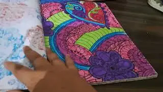 Finished coloring book color therapy coloring book 