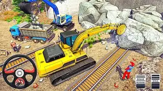 Heavy Machines Driving Simulator - Train Tunnel Construction Game - Android Gameplay