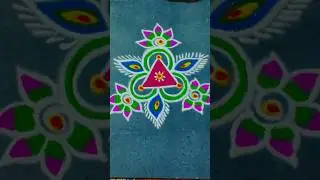 குட்டி கோலம்🦚kirshnajayanthi special rangoli kolam designs #trending #ytshorts #yt #viralshortsfeed