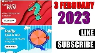 Amazon Quiz Answers Today | Amazon Quiz Today | 3 February 2023