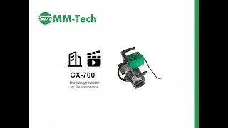 cx700 geomembrane welding machine demonstrates welding effect