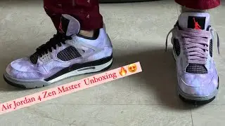 Air Jordan 4 Zen Master Unboxing 😍 #trending #unboxing #jordan #viral #airjordan #shorts #sneakers