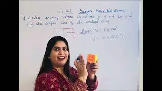 Class 10 Maths | Surface Area & Volume of Cube & Cuboid | Exercise 12.1 Q1 | NCERT Solutions