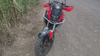 Cuarto video testeando la suspensión #showa #cb500x2022 #honda #crf300l #cfmoto #mt450 