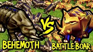 200 BEHEMOTHS vs 200 BATTLE BOARS | Age of Mythology
