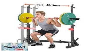 VEVOR Power Cage Squat Rack Home Gym Power Rack with Adjustable Height