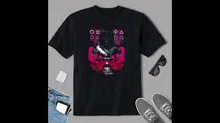 Squid Game Front Man Geometric Poster T Shirt