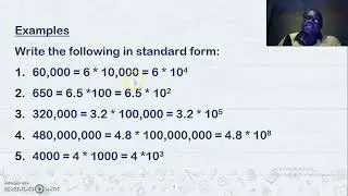 STANDARD FORM | STEPS TO WRITE ORDINARY NUMBERS IN STANDARD FORM