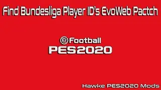 How To Find Bundesliga Player ID's EvoWeb Patch