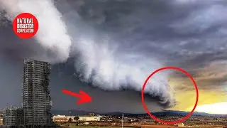 STRONG STORM Winds Destroy Buildings in Mallorca and Catalonia Spain