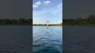 Summer activity- SUP on the lake ✨ #shorts #sup #summer
