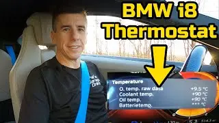 How the BMW i8 coolant thermostat reacts while driving. It's complicated!