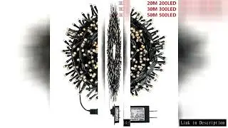 50/30M Led Christmas String Lights Outdoor 8 Modes Garden Fairy Lights Decor Wedding Garland Party L