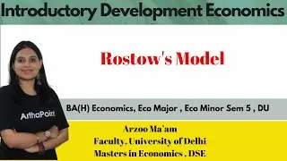 Introductory Development Economics | Rostow's Model | Eco(H) Sem 5 DU | Eco Major | Eco Minor