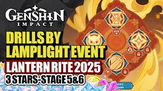 Drills By Lamplight Event Guide Part 3 Springtime Charms Lantern Rite 3-Stars | Genshin Impact 5.3