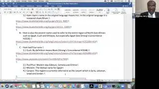 Sunday School: Africa's Contribution to the Bible Class 2