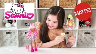 Sanrio Hello Kitty & Friends My Melody Figure & Stylie Doll & Keroppi Figure & Dashleen Doll Mattel