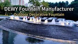 Free design hot sale outdoor dancing musical water curtain fountain