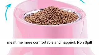 Super Design Elevated Dog Bowl Raised Dog Feeder for Food and Water