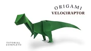 VELOCIRAPTOR CON ORIGAMI (jo-Nakashima)